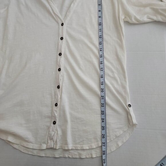 Velvet By Graham & Spencer Long Sleeve Vintage Slub Tee Size Large - Picture 7 of 11